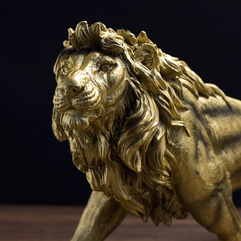 Escultura Leão Dourado -  Vitrella