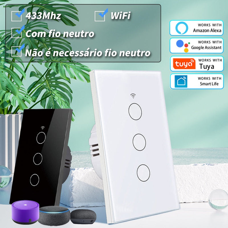 Interruptor Wi-Fi Inteligente Smart™  Compatível com Alexa -  Vitrella