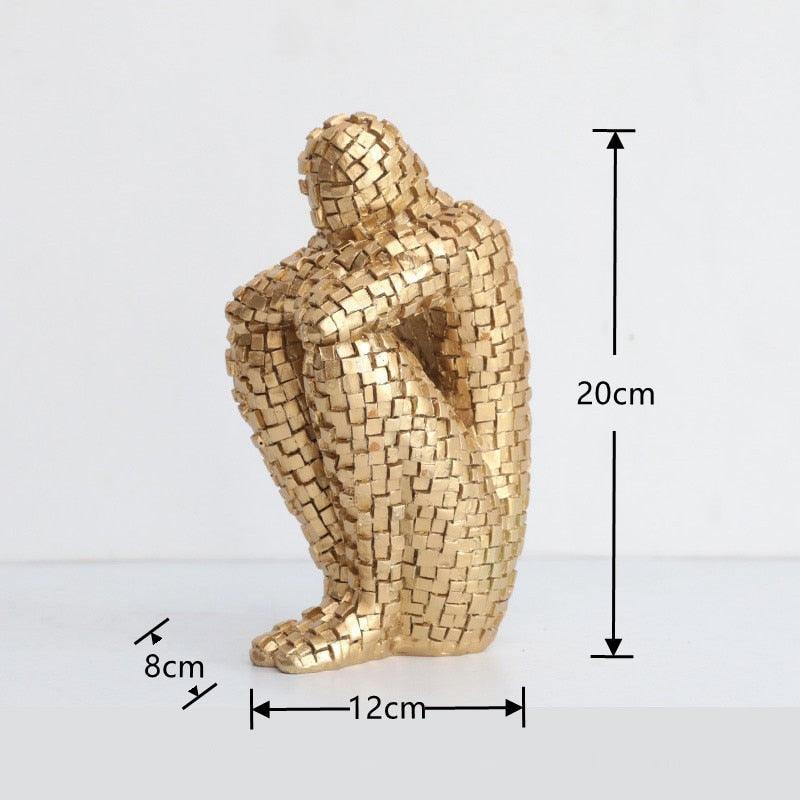 Escultura Homem Pensador - Vitrella