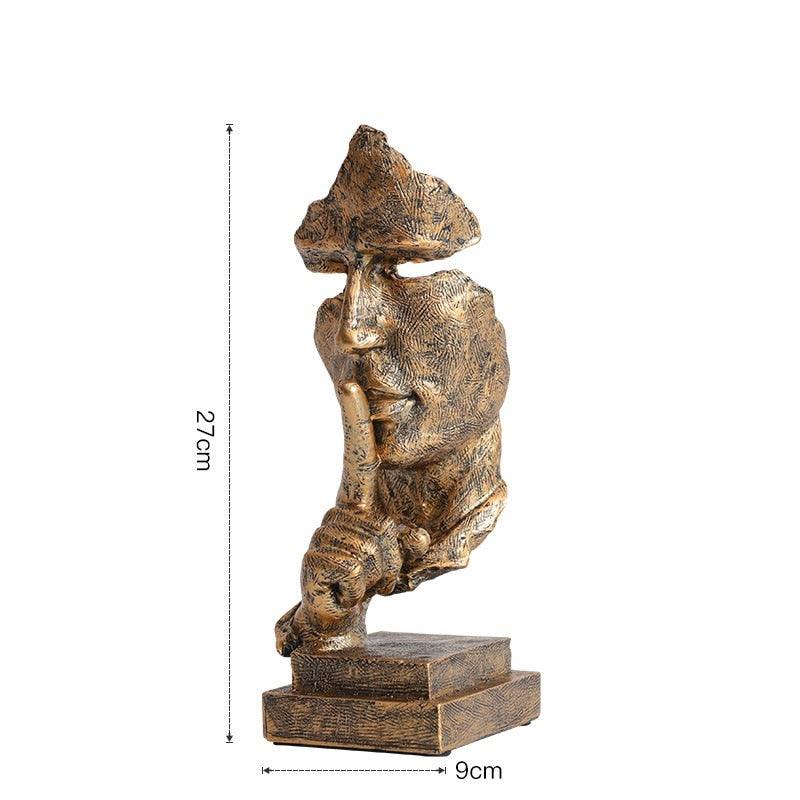 Escultura "Silêncio Vale Ouro" -  Vitrella