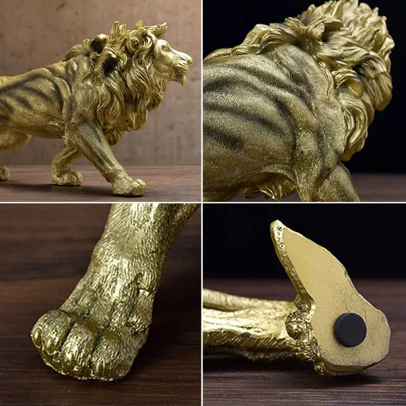 Escultura Leão Dourado -  Vitrella