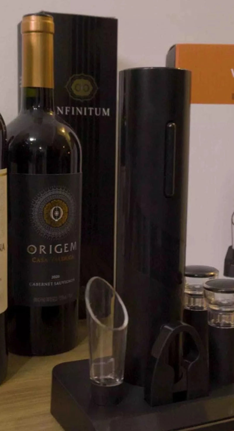 *****Abridor de Vinho Elétrico vitrella™ ORIGINAL + 3 Brindes Grátis