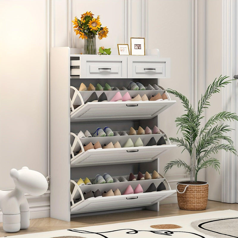 Sapateira de Madeira com Gavetas – Estilo Slim