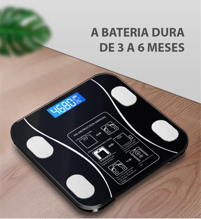 Balança Digital Bluetooth c/ APP de Dados Corporais -  Vitrella
