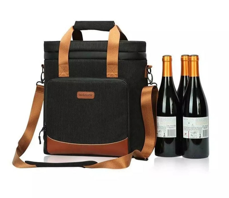 Bolsa Porta Vinhos e Taças Vitrella- Carregue Vinhos Com Mais Praticidade