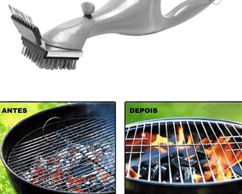 Brush Grill Vitrella™ - Escova de Limpeza a Vapor Para Churrasqueira