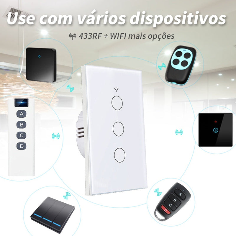 Interruptor Wi-Fi Inteligente Smart™  Compatível com Alexa -  Vitrella