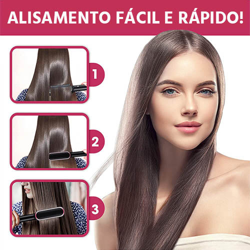 Vit Hair - Escova Alisadora De Cabelos  5 Em 1