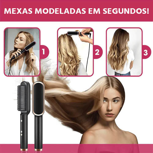 Vit Hair - Escova Alisadora De Cabelos  5 Em 1