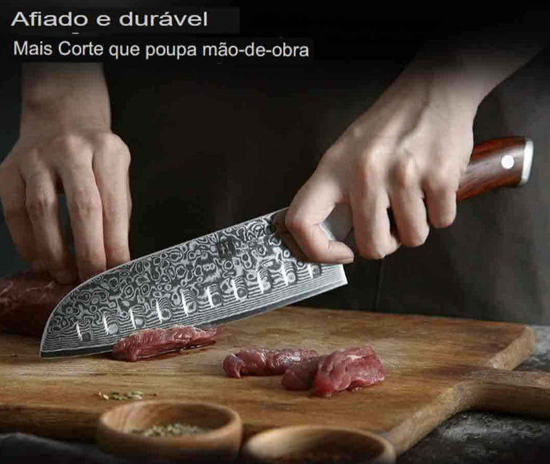 Faca de Churrasco Aço Damasco Vitrella™