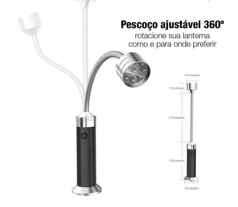 GrillBrilho Vitrella™ -  Lanterna Magnética Flexível para Churrasqueira