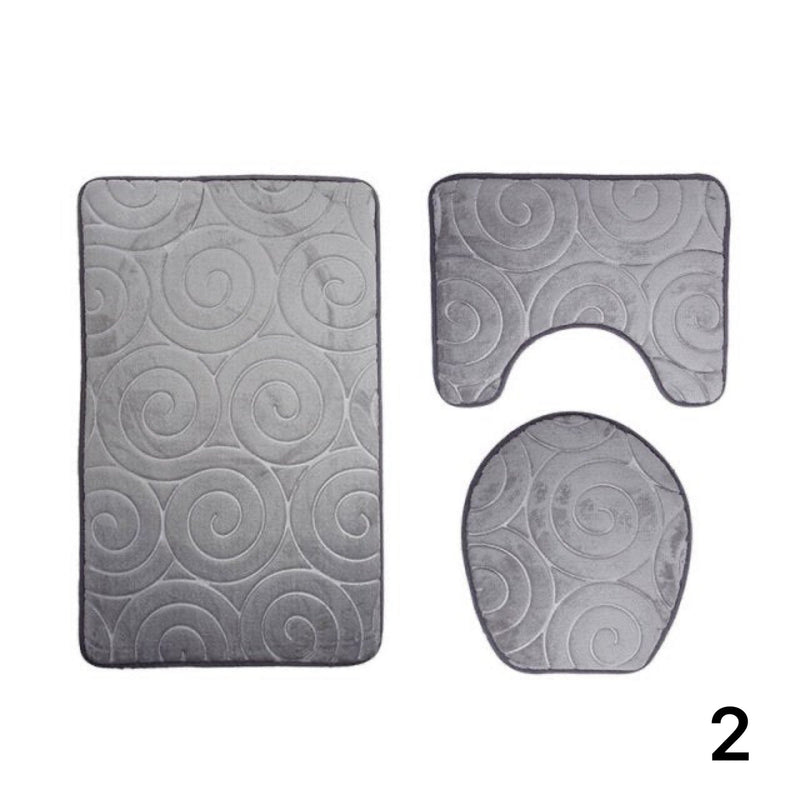 Kit Tapetes Para Banheiro e Lavabo 3 Peças -  Vitrella