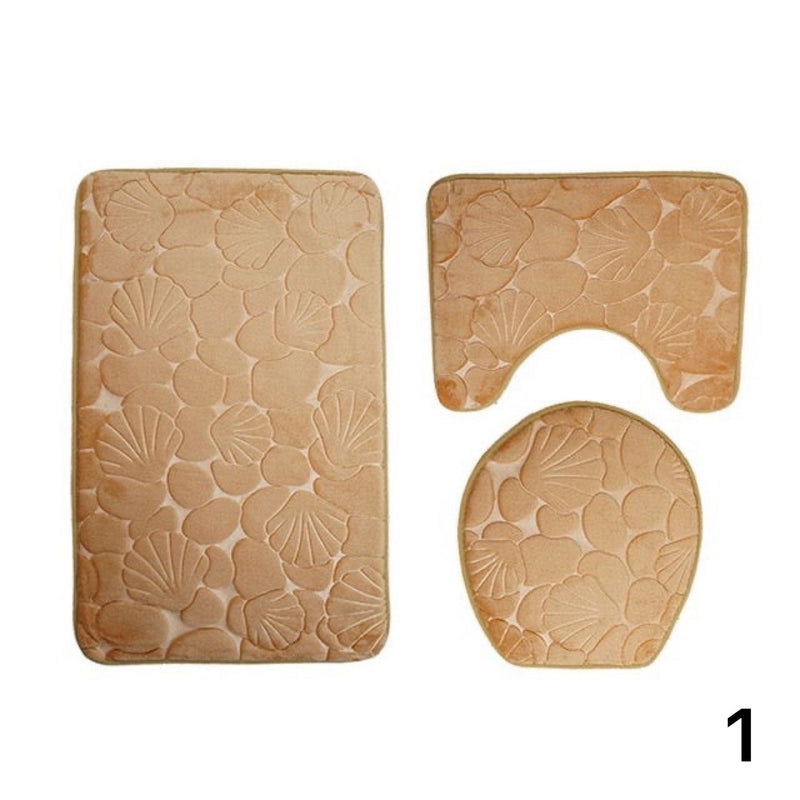 Kit Tapetes Para Banheiro e Lavabo 3 Peças -  Vitrella