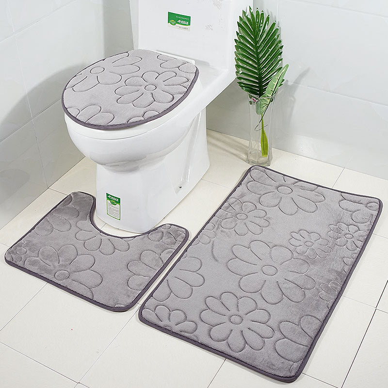 Kit Tapetes Para Banheiro e Lavabo 3 Peças -  Vitrella