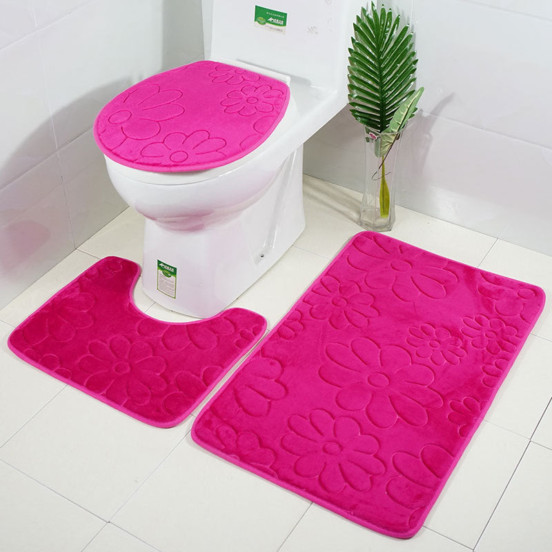 Kit Tapetes Para Banheiro e Lavabo 3 Peças -  Vitrella