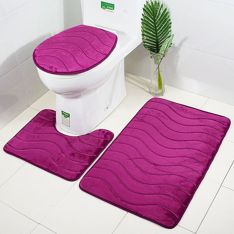 Kit Tapetes Para Banheiro e Lavabo 3 Peças -  Vitrella