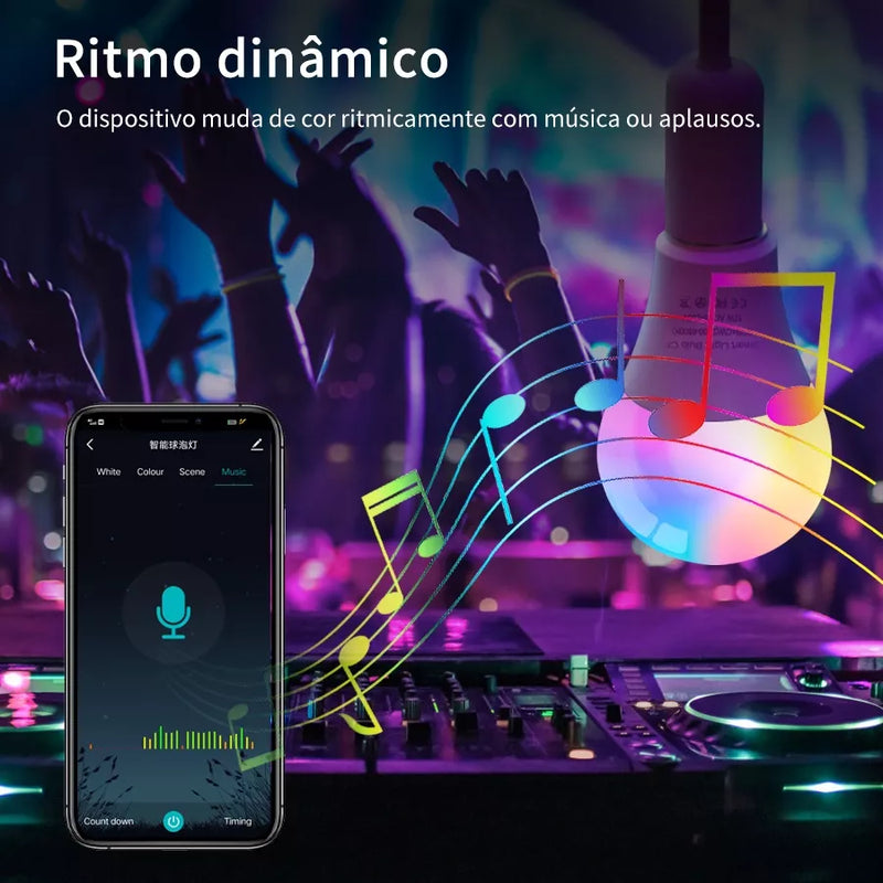 Lâmpada Inteligente Alexa c/ Controle por Voz -  Vitrella