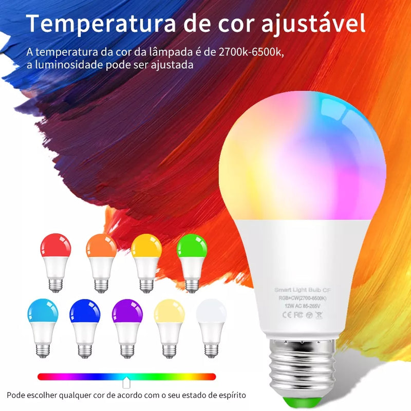 Lâmpada Inteligente Alexa c/ Controle por Voz -  Vitrella