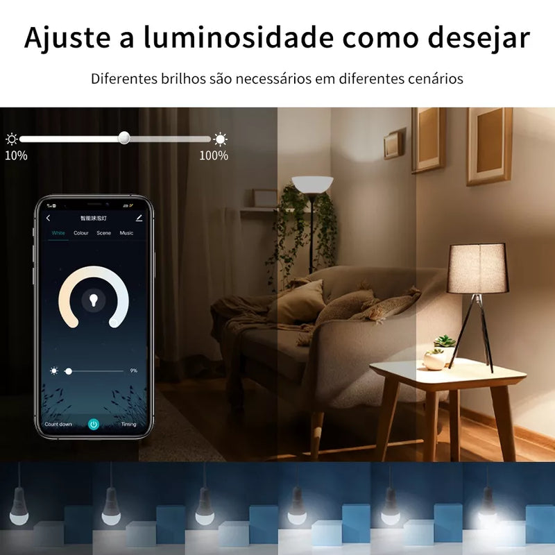 Lâmpada Inteligente Alexa c/ Controle por Voz -  Vitrella