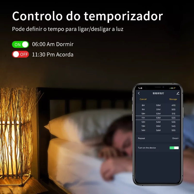 Lâmpada Inteligente Alexa c/ Controle por Voz -  Vitrella