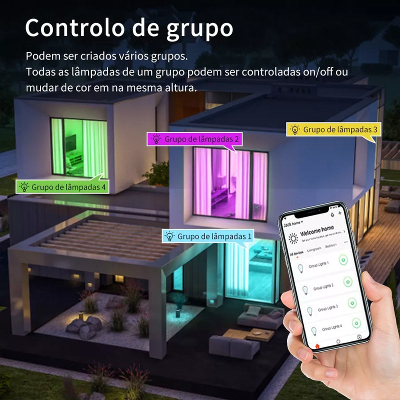 Lâmpada Inteligente Alexa c/ Controle por Voz -  Vitrella