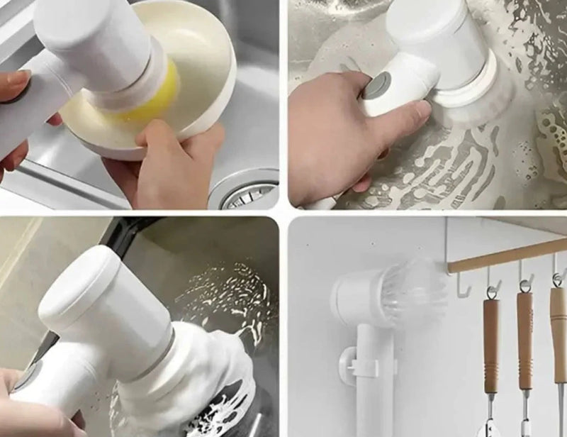Escova Elétrica Multifuncional Vitrella™ - Limpeza Rápida